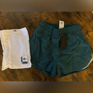 BNIB Alphalete Infinity Stride Shorts - Velvet Teal